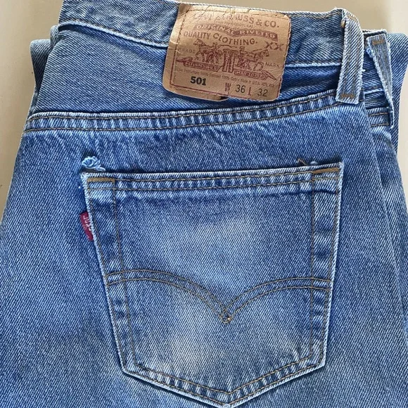 VINTAGE USA LEVIS 501 🔥 33/31 - Picture 4 of 16